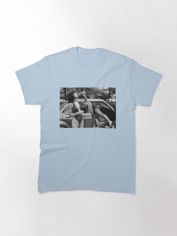 Jane Birkin Jane Birkin Drinking Wine in Paris Classic T-Shirt