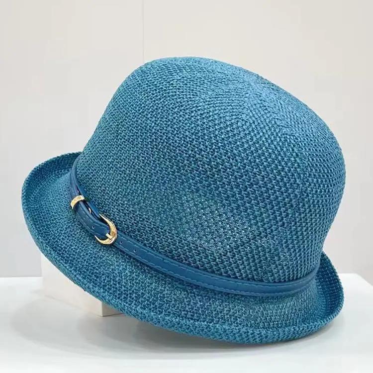 WTEMPO Летние широкополые шляпы для путешествий на открытом воздухе, пляжные шляпы для женщин, однотонные, повседневные, универсальные, дышащие, солнцезащитные шляпы с поясом