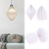 Креативный бумажный абажур в скандинавском стиле, складной подвесной светильник, художественный абажур, декоративный плафон для декора гостиной