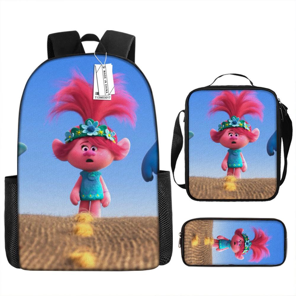 Magic Hair Elf School Bag Trolls Trolls, Ugly Baby Backpack Student School Bag Outdoor Cartoon Children'S Backpack