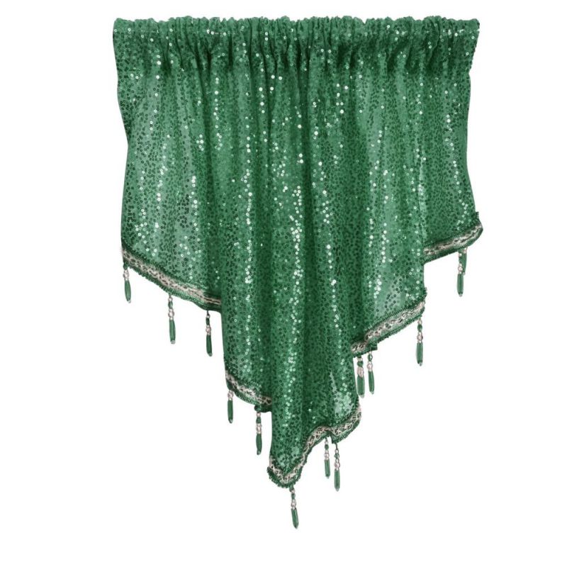 Блестящие треугольные драпировочные шторы Декоративные шторы