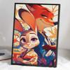 Full Round Diamond Painting The Fox and The Rabbit Art Rhinestone Picture Mosaic DIY 5D Cross Stitch Embroidery Home Decoration