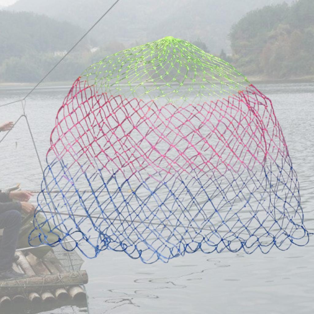 Folding Fishing Net Folding Nylon Landing Dip Net Replacement Netting Sturdys Mesh Net Outdoor Fishing Accessories