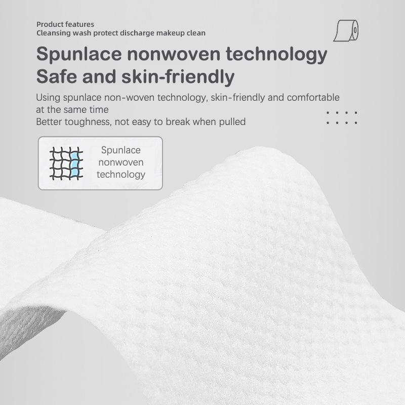 100 шт. одноразовые полотенца для лица с жемчужным узором, хлопковая ткань, мягкая очищающая для лица