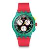 Swatch Neon Emerald Chrono Red Watch, SUSG409,