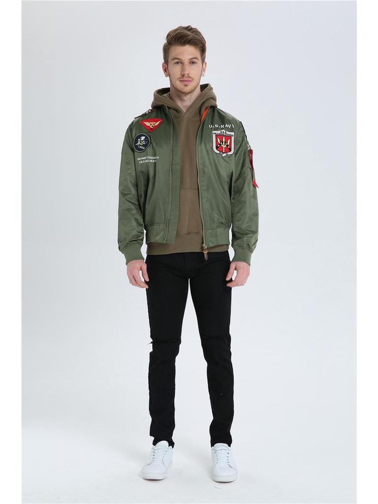 Top Gun MA-1 Flying Tigers Eagle Pilot Jacket for Men - Spring/Autumn