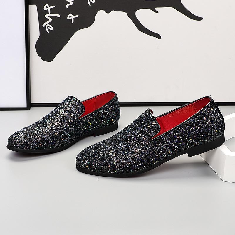 Модная мужская повседневная обувь, мужские удобные мокасины для вождения, легкие мокасины, мужская мода, блестки, блестящие туфли на плоской подошве для вечеринок и свадеб, европейские размеры 38-48