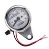 Universal Motorcycle Dual Odometer Speedometer Gauge Test Miles Speed Meter