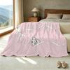Cartoon Bear Lightweight Flannel Blanket - Soft, Warm, Versatile for Home Naps, Car Use,Perfect for Halloween & Christmas