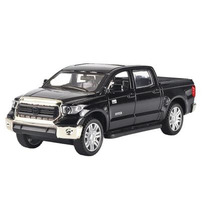 1/32 Пикап Toyota Tundra для бездорожья, литой из сплава, модель автомобиля, звук и свет, коллекционные предметы, детские игрушки, подарок на день рождения для мальчиков