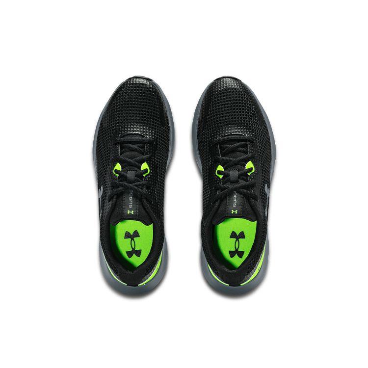 Under Armour Surge 3 Men's Black Green Running Shoes 3024883-003