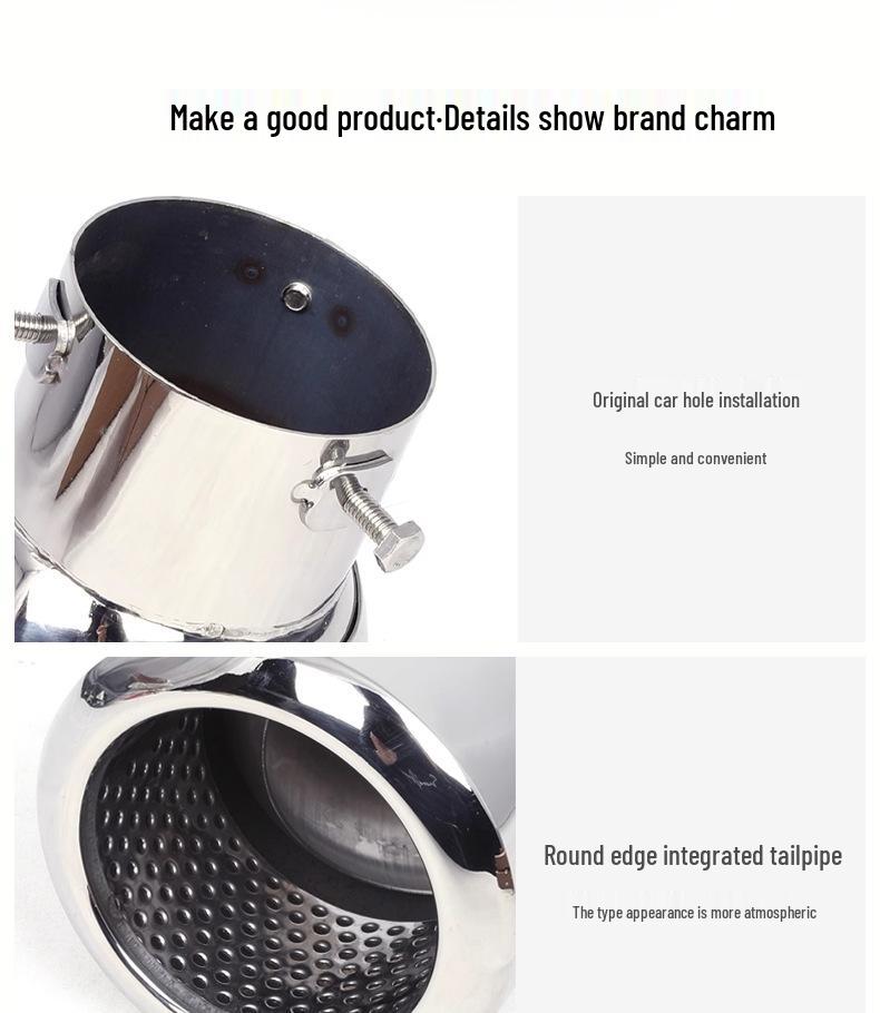 Adjustable Stainless Steel Tailpipe for Suzuki Vitara, Langdong, Ruifang, Jimny, and Reiz.