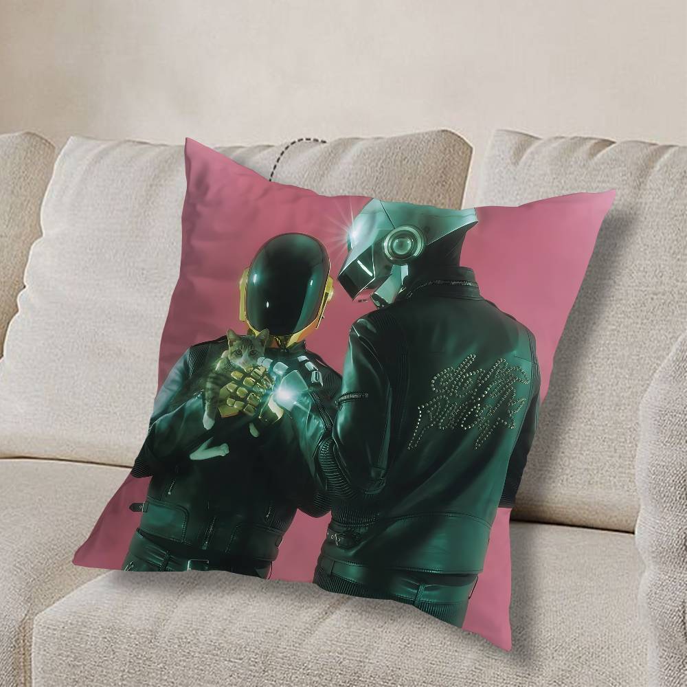 КРУТОЙ FRA Чехол для подушки группы Daft Punk Диван Гостиная Спальня Изголовье Спинка Подушка Квадратная Подушка Время для сна