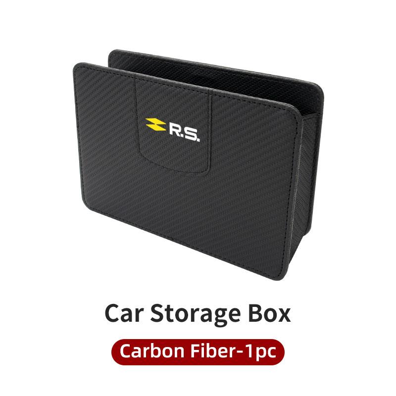 Car Door Seat Back Tissue Water Cup Leather Storage Box For Renault Arkana Captur Twingo Talisman RS Logan Duster AA16
