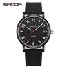 SANDA 3267 Women's Quartz Watch Fashionable Simple Casual Silicone Strap Nurse Wristwatch for Ladies Gift