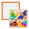 Children'S Early Education Puzzle Two-In-One Character Puzzle Drawing Board Exercise Hand-Eye Coordination Role Cognitive Toy
