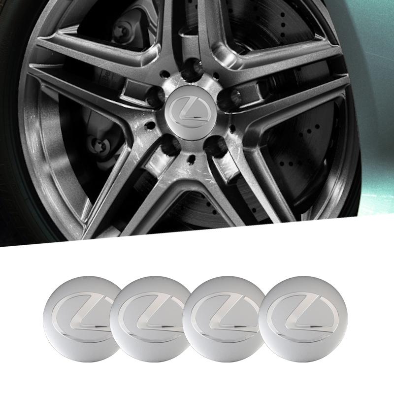 4Pcs 56mm Car Wheel Stickers Auto Center Hub Cap Decal Accessories for Lexus F SPORT GX460 CT200h IS250 ES 220D IS200 Fsport GS
