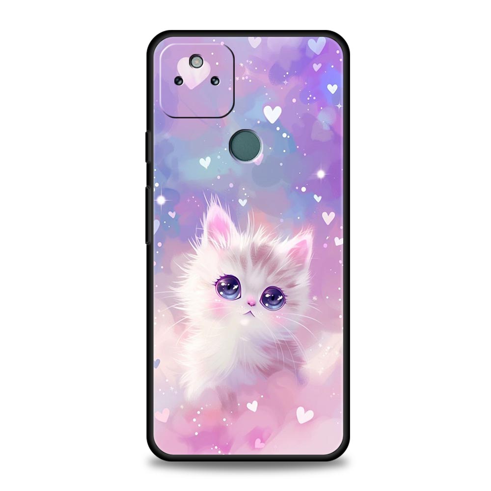 Colorful Cat Design Phone Case Cover for Google Pixel 10 9 8 7 6 9A 8A 7A 6A Pro Shockproof Soft TPU 10 Pro XL Shell Fundas Bags