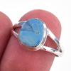 Кольцо из стерлингового серебра 925 пробы с натуральным австралийским опалом S.8 s0P03