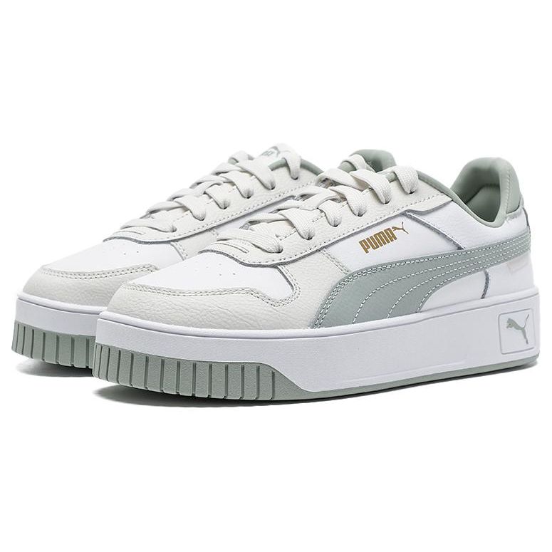 Puma Carina Street Trendy Comfortable Low-Top Sneakers Women Sneakers Light-Green 389390-11