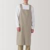 MUJI хлопковый рабочий фартук полотняного переплетения темно-бежевый унисекс 84376191 L-XL