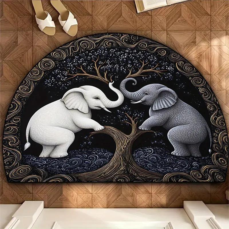 3D Напольный коврик Печатный входной коврик Грязеотталкивающий Наружный напольный коврик Легко чистящийся Дверной коврик