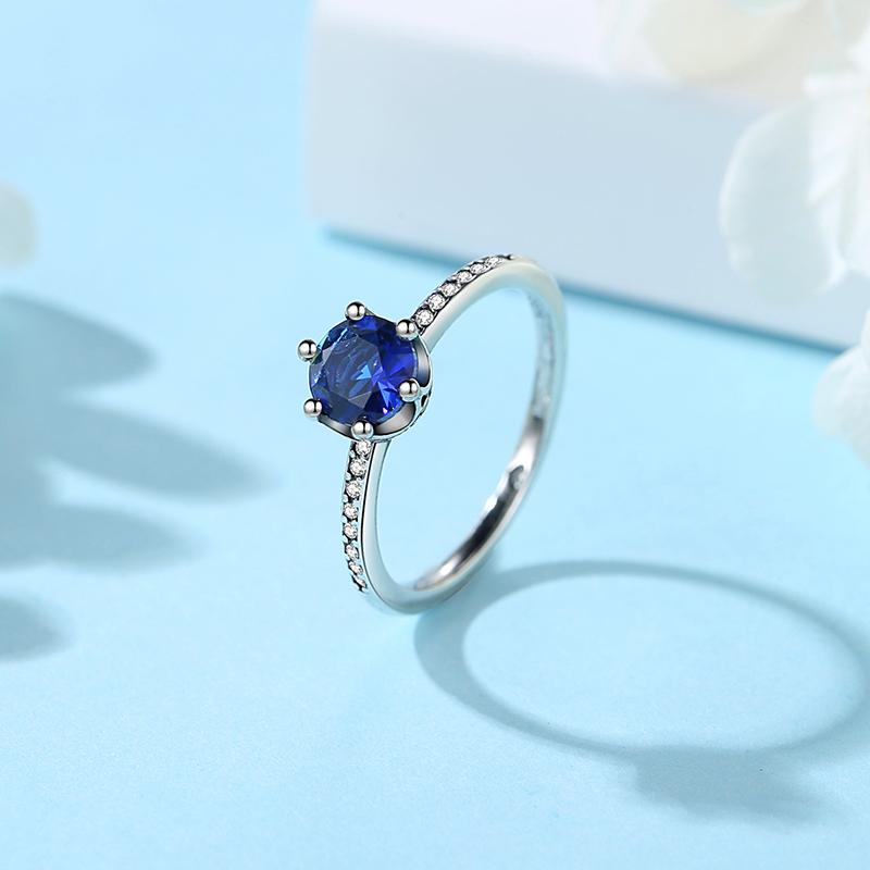 Новые серебряные кольца 925 пробы для женщин Корона Сердце Любви Луна Солнце Помолвочное Свадебное Кольцо из розового золота Роскошное ювелирное изделие Подарок