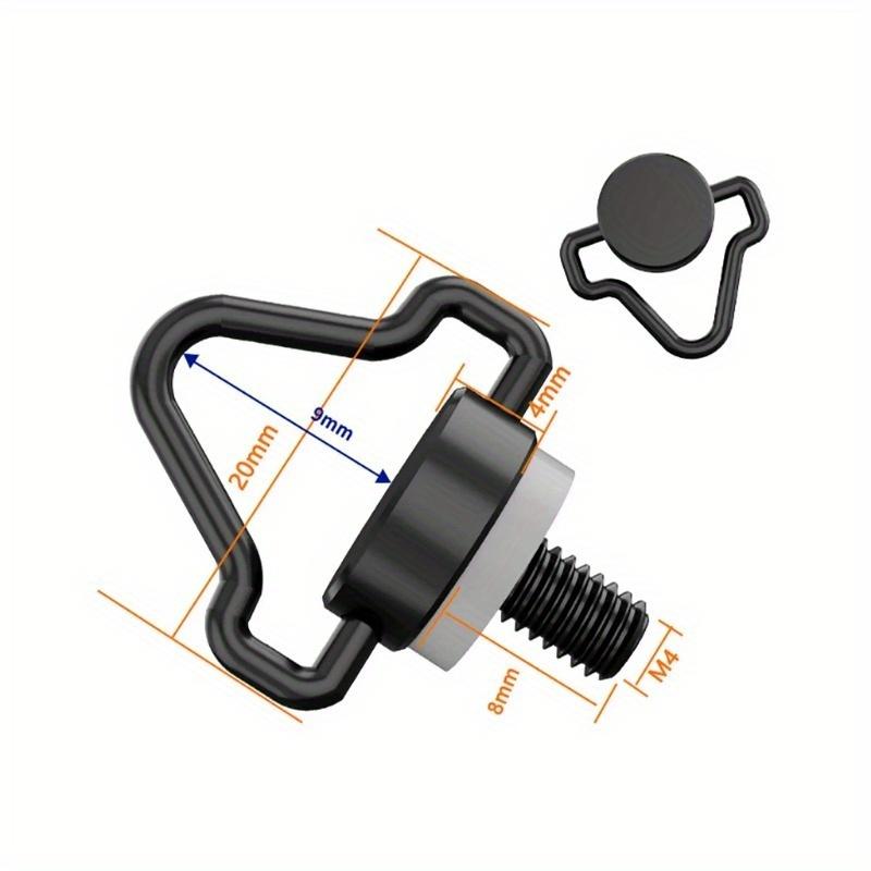 2 шт. Винт-барашек M4, быстросъемный винт для экрана дрона, пульта дистанционного управления, плечевого ремня, шнурка, винты