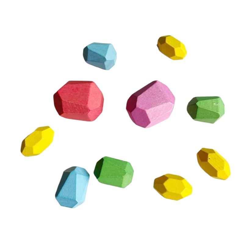 5/10 шт. Деревянные stacking stones, Сенсорные блоки в стиле Монтессори, Идеальный подарок для детей, для обучения и строительства