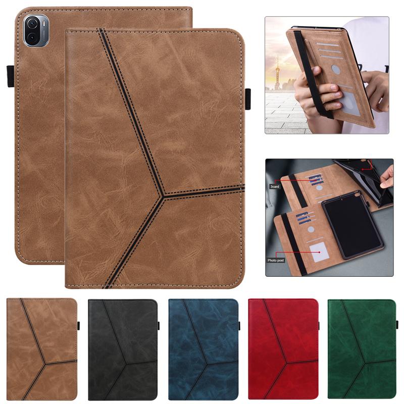 Чехол для Xiaomi Pad 5 6 Coque 11 дюймов Деловой кожаный чехол Для Funda Mi Pad 5 6 Pro Чехол Для Redmi Pad SE Кошелек Чехол-подставка