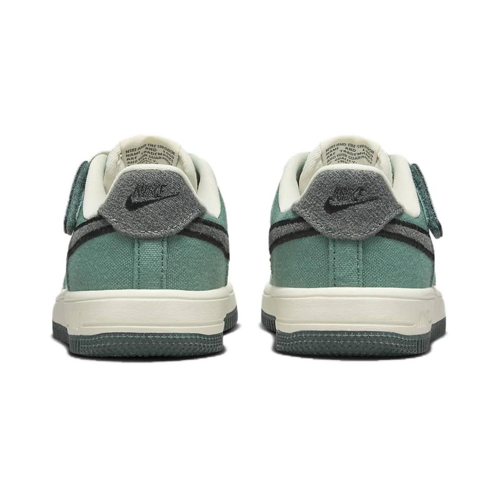 Nike Force 1 LV8 3 EasyOn PS Notebook Doodle Pack - Vintage Green Kids Sneakers Coconut-Milk Bicoastal Gum-Dark-Brown HJ4293-100