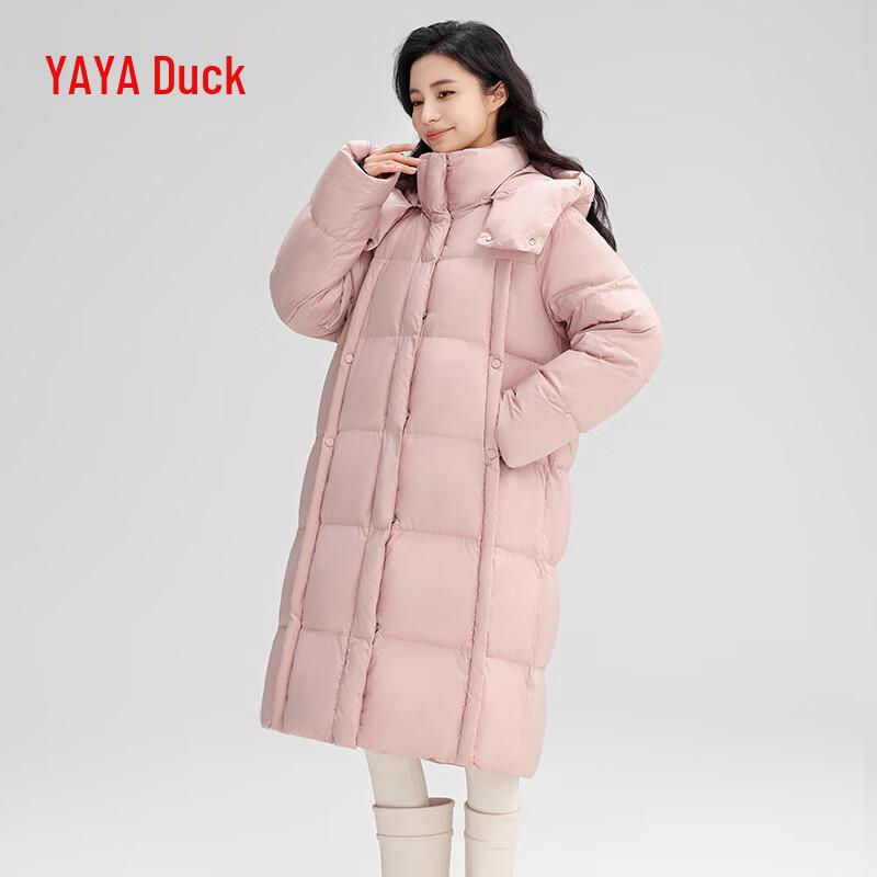 YAYA Women's Over-Knee Duck Down Winter Coat