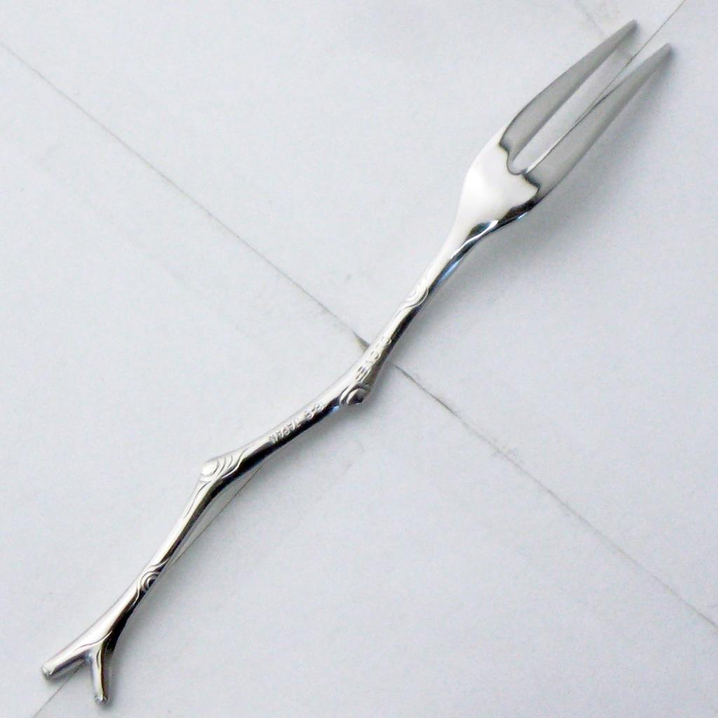 Nagao Small Twig Fruit 5 forks 1 extra Stainless Made in Japan Forks, 12.3cm, + fork, 18-8 Steel,