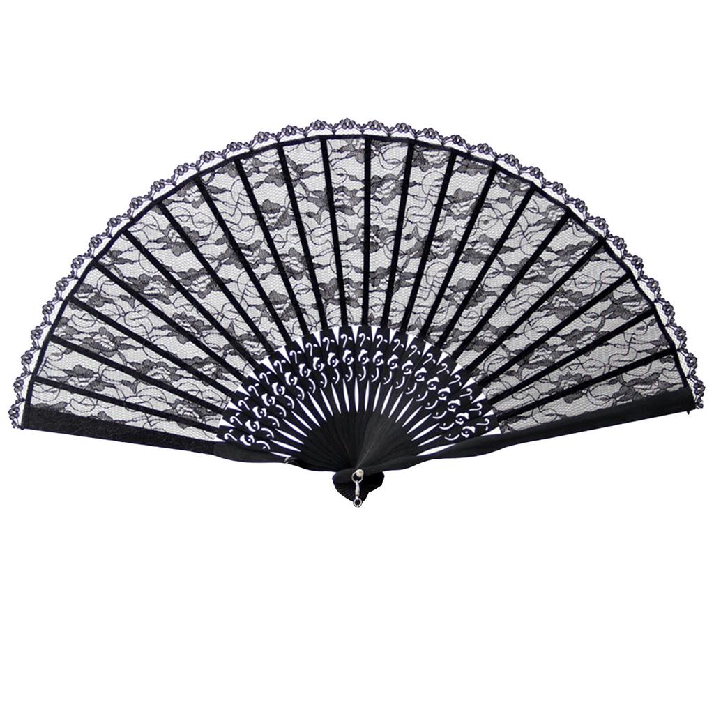 Складной веер из кружева в стиле ретро, классические бамбуковые ручные веера в китайском стиле, элегантный складной веер для свадебного танца, косплея, домашнего декора