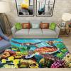 Большой ковер с морскими черепахами, красочные коралловые рифы, тропические рыбы, декор для гостиной, спальни, морской декор, ковер, коврик для украшения дома