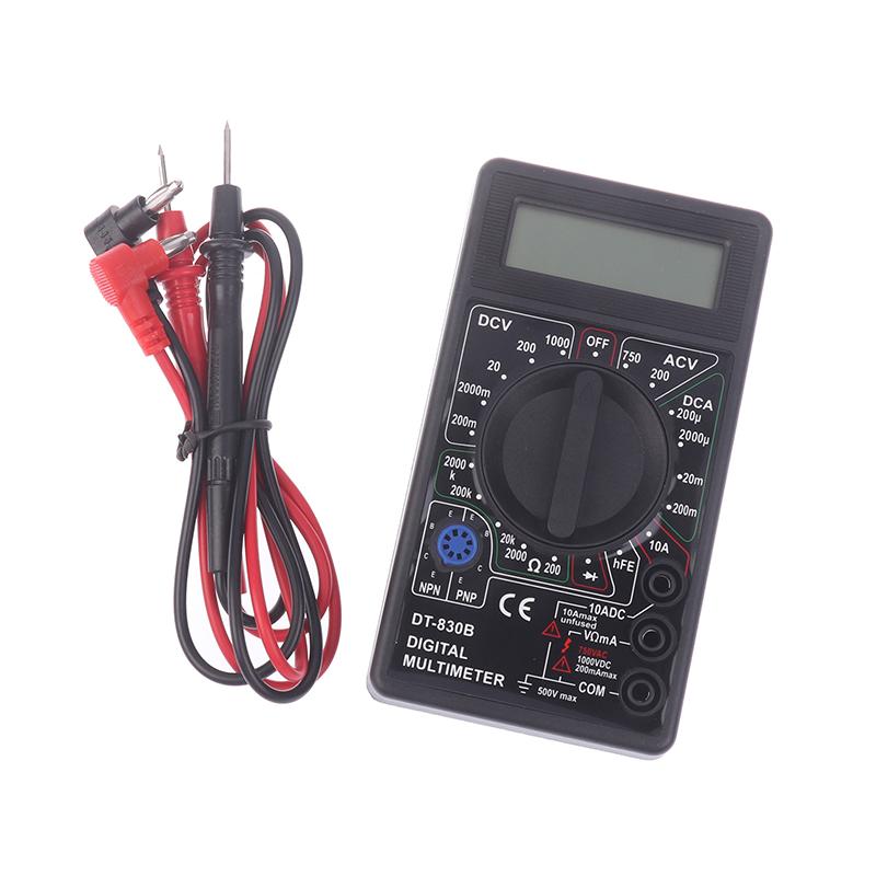 LCD Auto Range Digital Voltmeter Multimeter Ohmmeter Volt Tester Measures Voltage AC/DC Voltage Current Capacitance Frequency