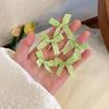 Hairpin Plaid Female Hair Accessories Korean Style Headwear Children's Hair Clip Bowknot Hairpin