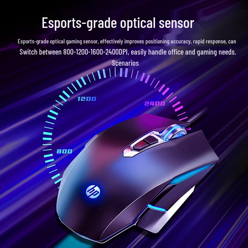 HP Проводная игровая мышь M220