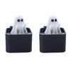 Yousheng 1/2Pcs Halloween Middle Finger Ghost Box Ornament Popping Ghost in A Case Desktop Decoration Teasing Friends Tricky Props Gag Prank Gift