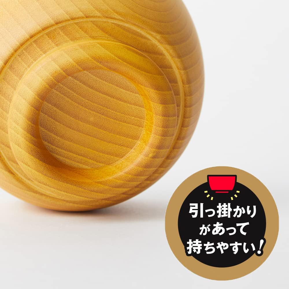 Kishu лакированная посуда Tsunoda Seibei Shoten суповая миска Grip Ball M деревянная нанопокрытие можно мыть в посудомоечной машине натуральный WG-457473