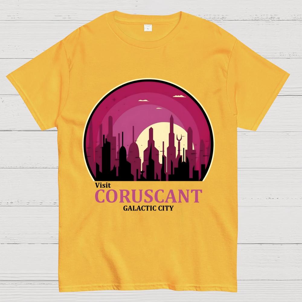 Visit Coruscant Cotton Summer Casual Cool Loose T-Shirt