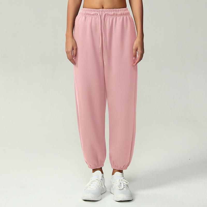 Женские спортивные брюки с манжетами из мягкого воздушного слоя: Идеально для фитнеса на открытом воздухе, бега и ношения осенью/зимой