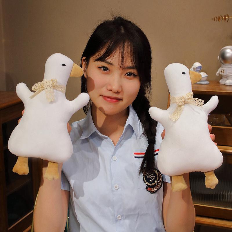 Cute Cute White Duckling Throw Pillow Plush Toy Doll Home Pillow Cushion Girl Soothing Doll