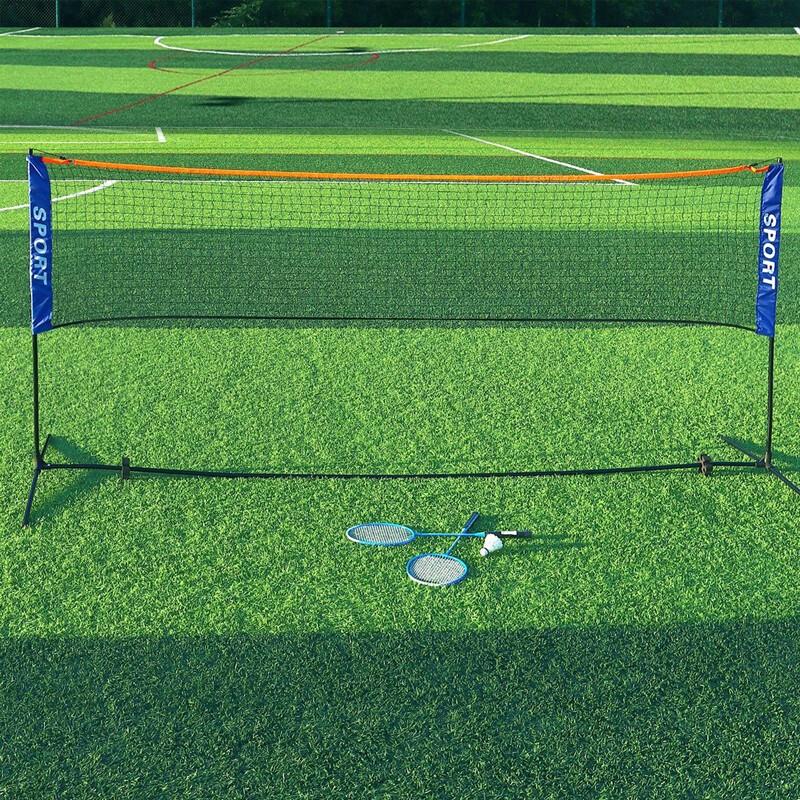 Ningjuli Portable Badminton & Tennis Net System with Adjustable Height
