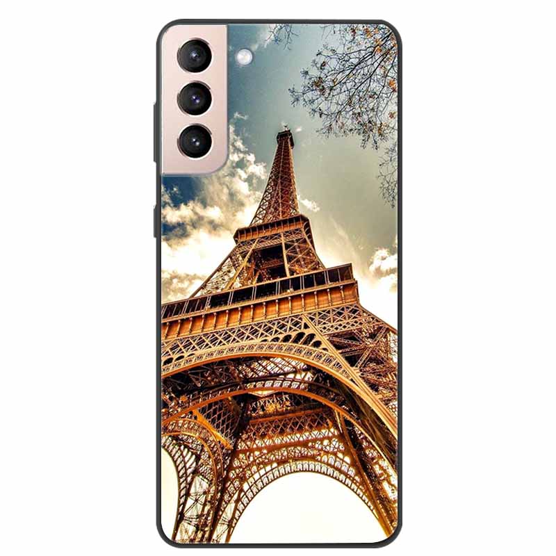 Для Samsung Galaxy S21 FE 5G чехол с мультяшной росписью, мягкие чехлы из ТПУ для телефонов Galaxy S21FE S 21 FE, силиконовая задняя крышка, милый чехол