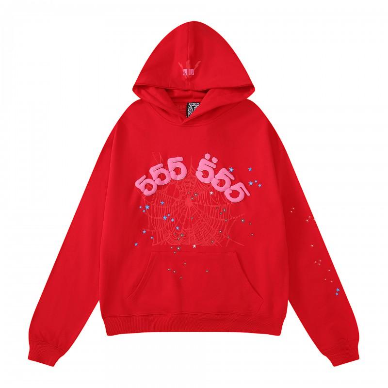Mens Oversized Hoodie With Foil-Printed 55555 Letter Graphic Streetwear Cotton Fleece Sweatshirt Winter
