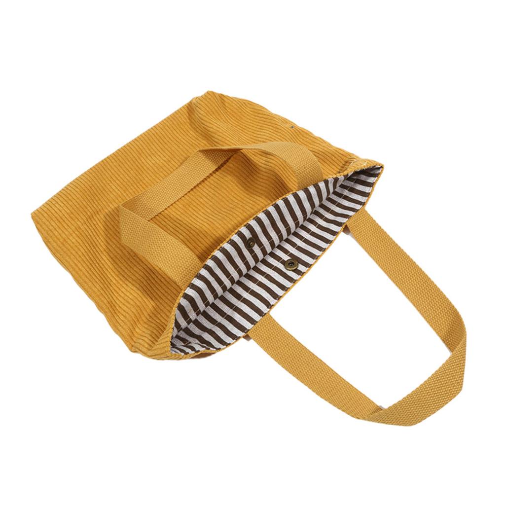 Женская сумка-шоппер через плечо в полоску, сумки-тоут, простая сумка для ланча, однотонная, для ежедневных поездок на работу, сумки для хранения контейнеров для еды
