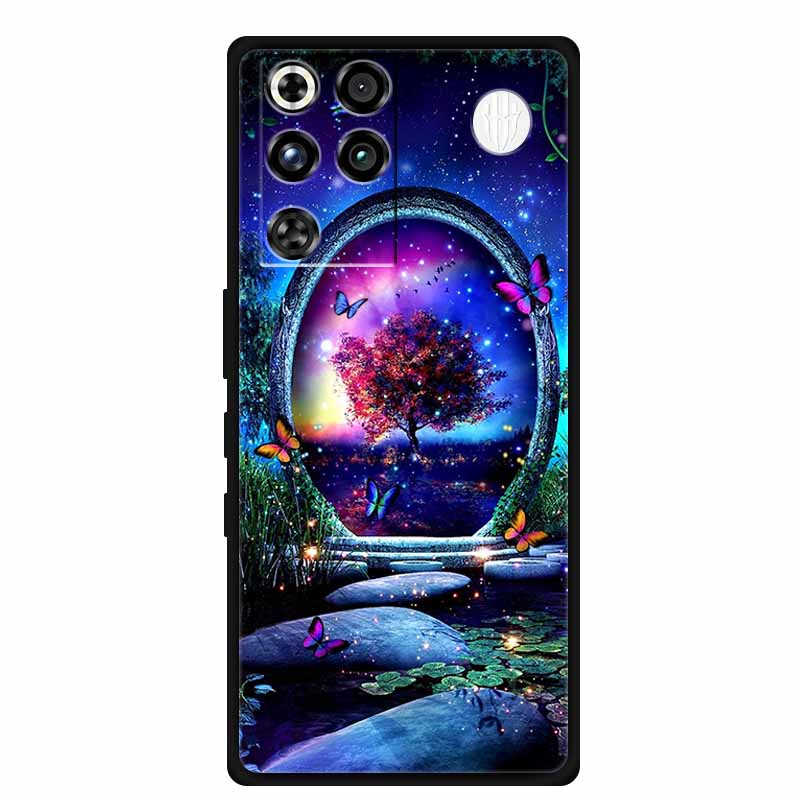 Чехол для телефона ZTE Nubia RedMagic 11 Pro 5G Задняя крышка Черный Силикон ТПУ Мягкий Чехол Для Nubia RedMagic 11Pro Funda Capas