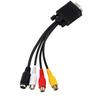 VGA SVGA в S Video 3 RCA AV TV адаптер конвертер соединительный кабель для ПК ноутбука