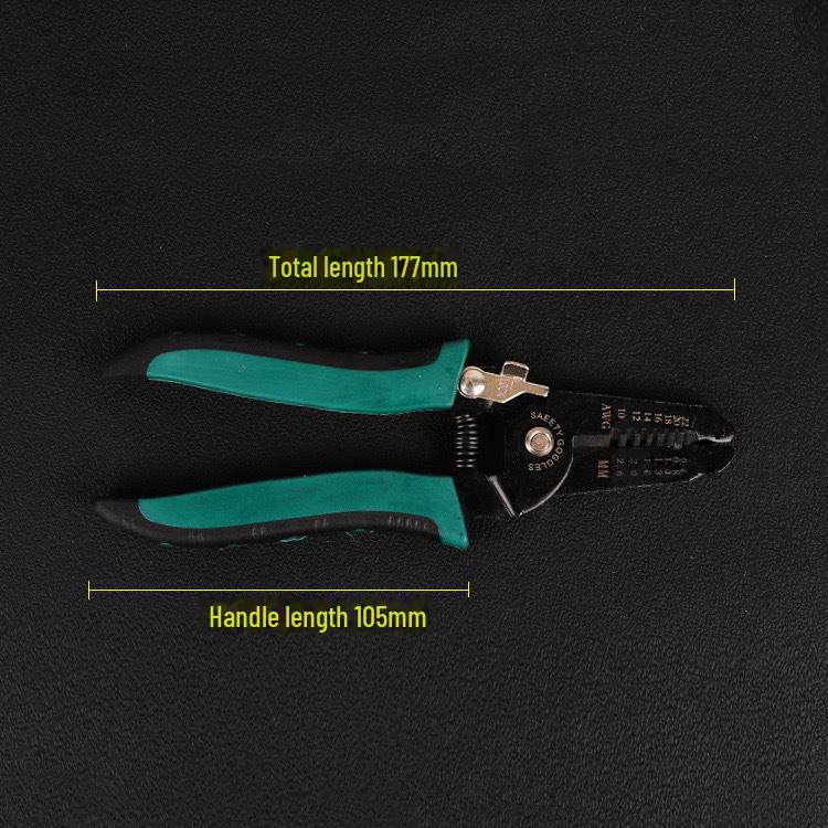 Профессиональные клещи для зачистки проводов электрика: Изготовленный на заказ многофункциональный инструмент для резки проводов со специальной функцией зачистки веток.